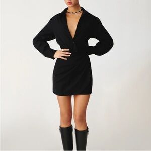 Reformation Weston Buttondown Long Sleeve Dress